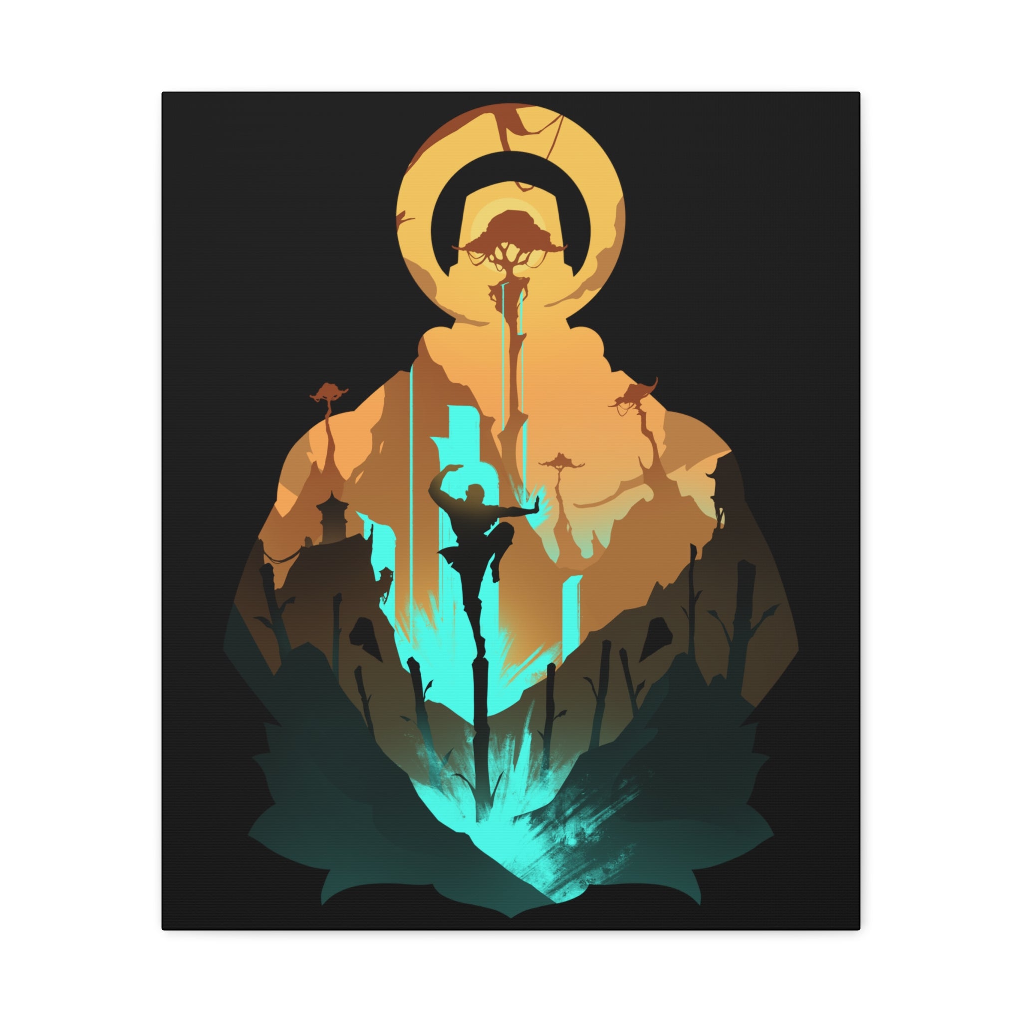 MONK CLASS SILHOUETTE CANVAS GALLERY WRAPS