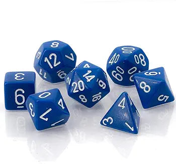 7-Die Set Opaque: Blue/White