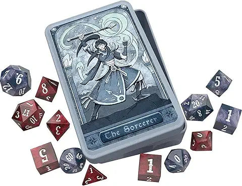 RPG Class Dice: Sorcerer Set Tin (14 Dice)
