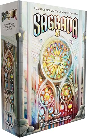 Floodgate Games Sagrada Board Game | Family Game for Kids and Adults | Dice Drafting and Placement Strategy Game | Ages 10+ | 1 to 4 Players Remastered Edition