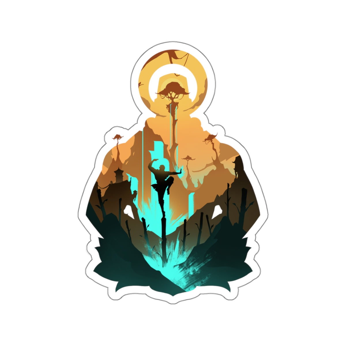 MONK CLASS SILHOUETTE KISS-CUT STICKER