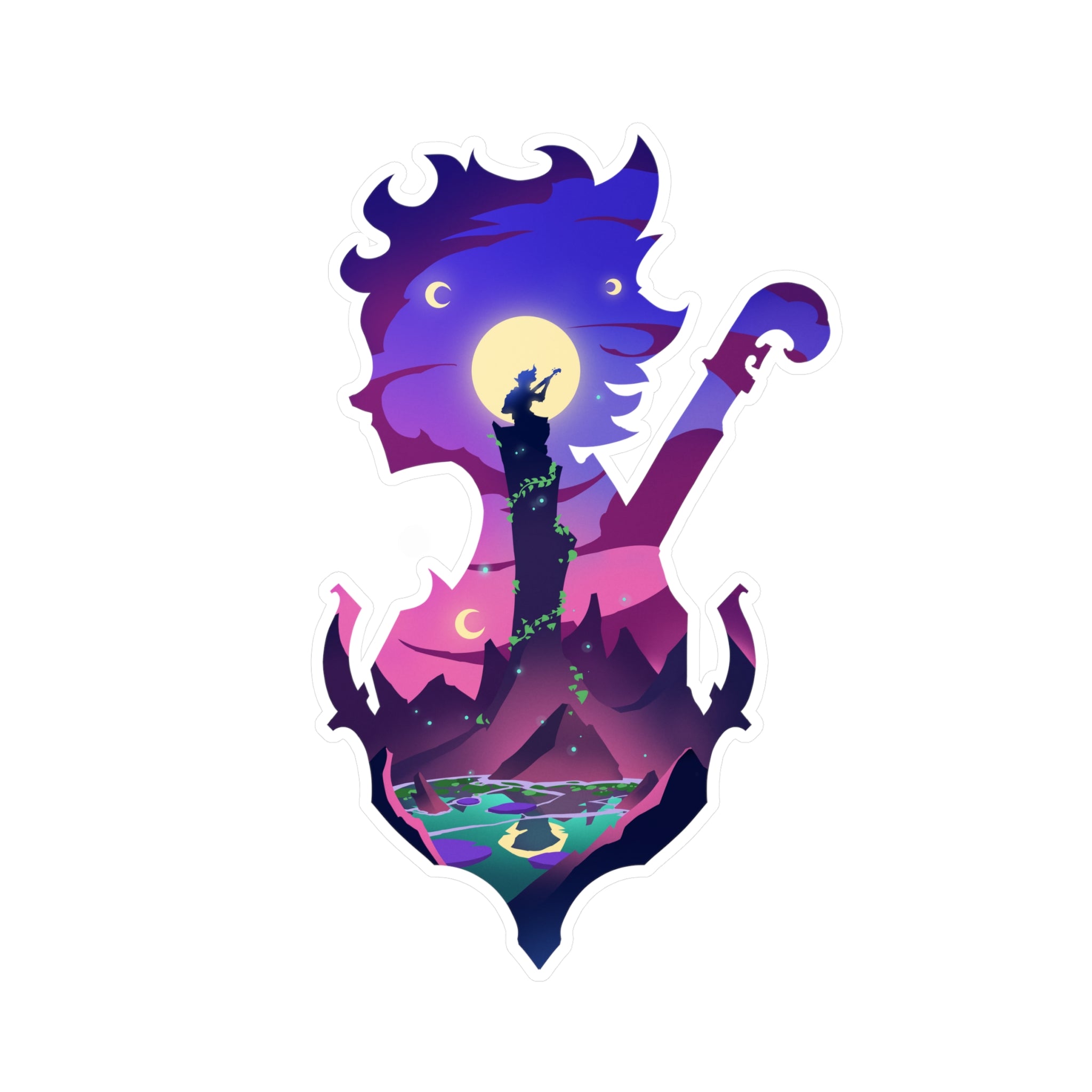 BARD CLASS SILHOUETTE KISS-CUT VINYL DECAL