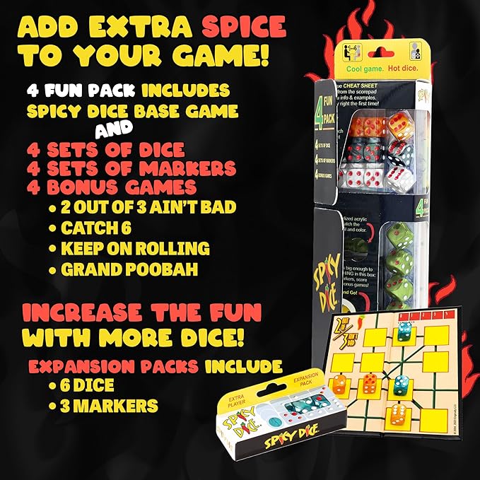 Board Game: Spicy Dice 4-Fun Pack
