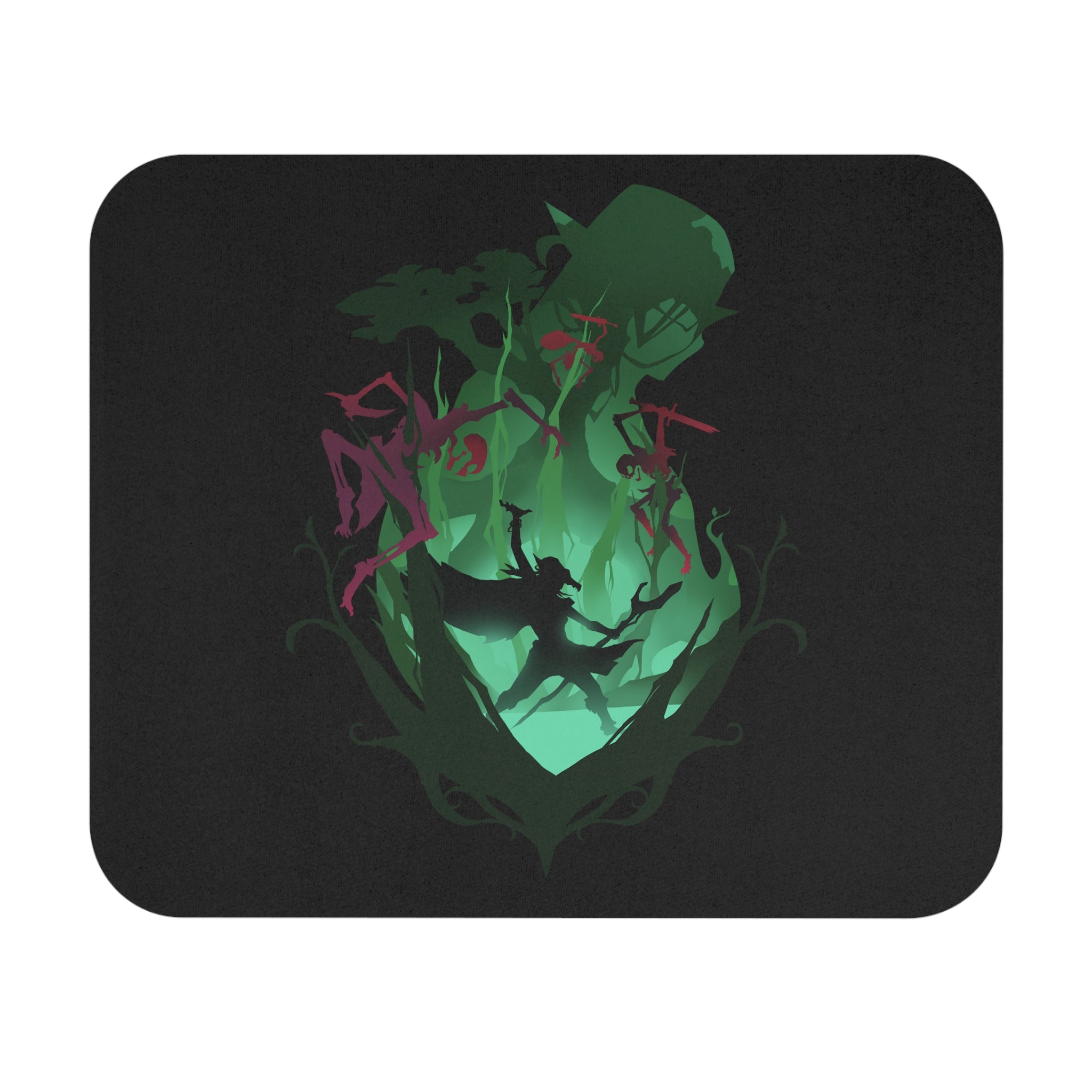 DRUID CLASS SILHOUETTE RECTANGLER MOUSE PAD