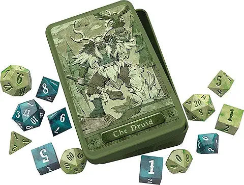 RPG Class Dice: Druid Set Tin (14 Dice)