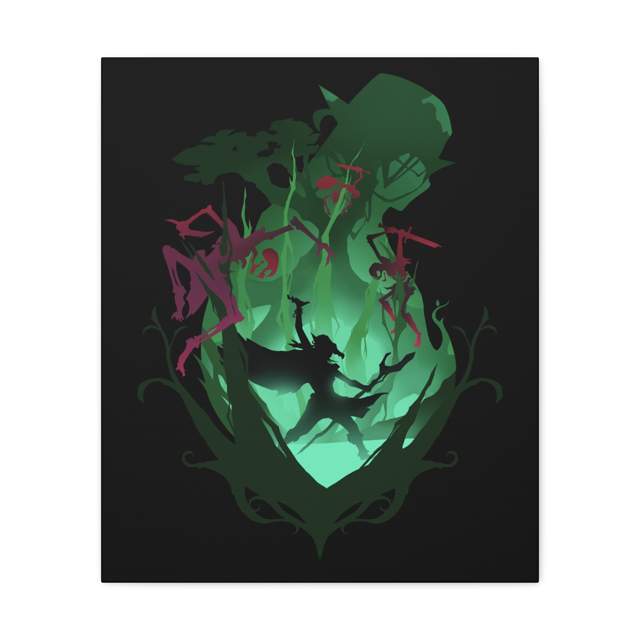 DRUID CLASS SILHOUETTE CANVAS GALLERY WRAPS