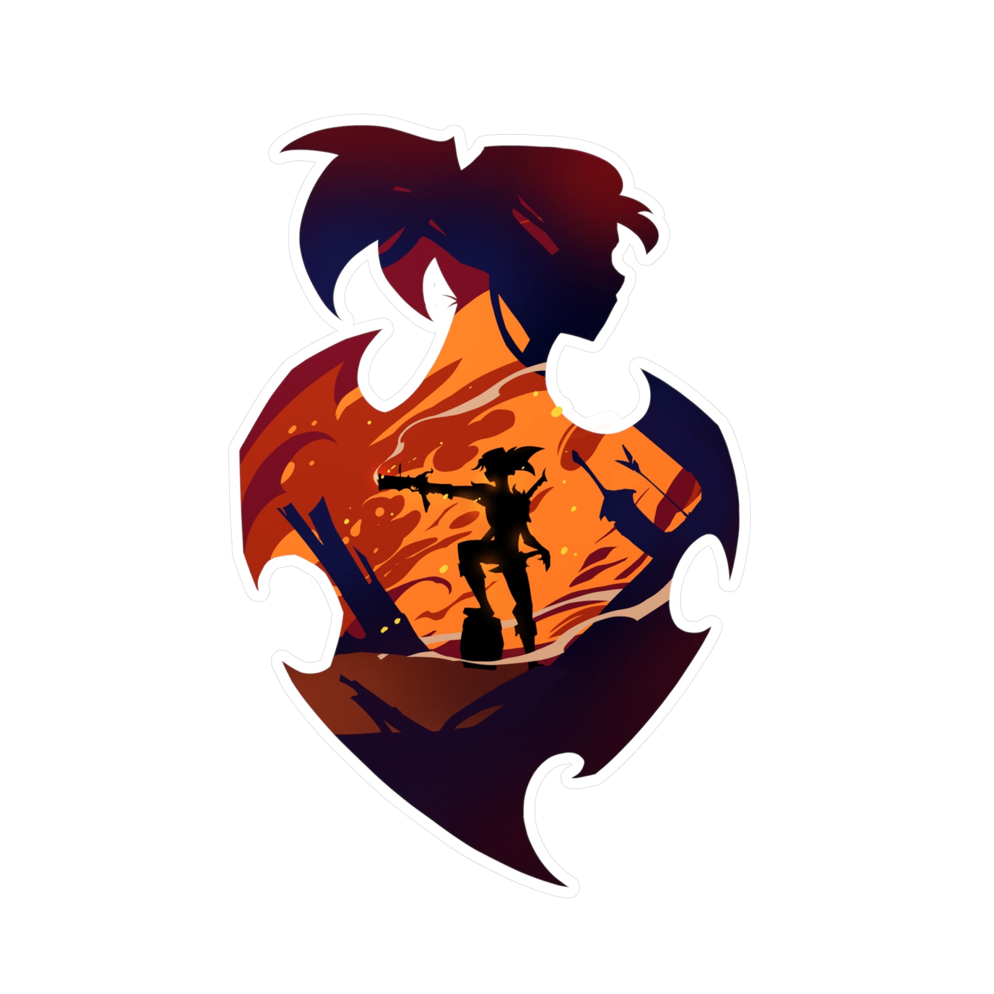 FIGHTER CLASS SILHOUETTE KISS-CUT VINYL DECAL