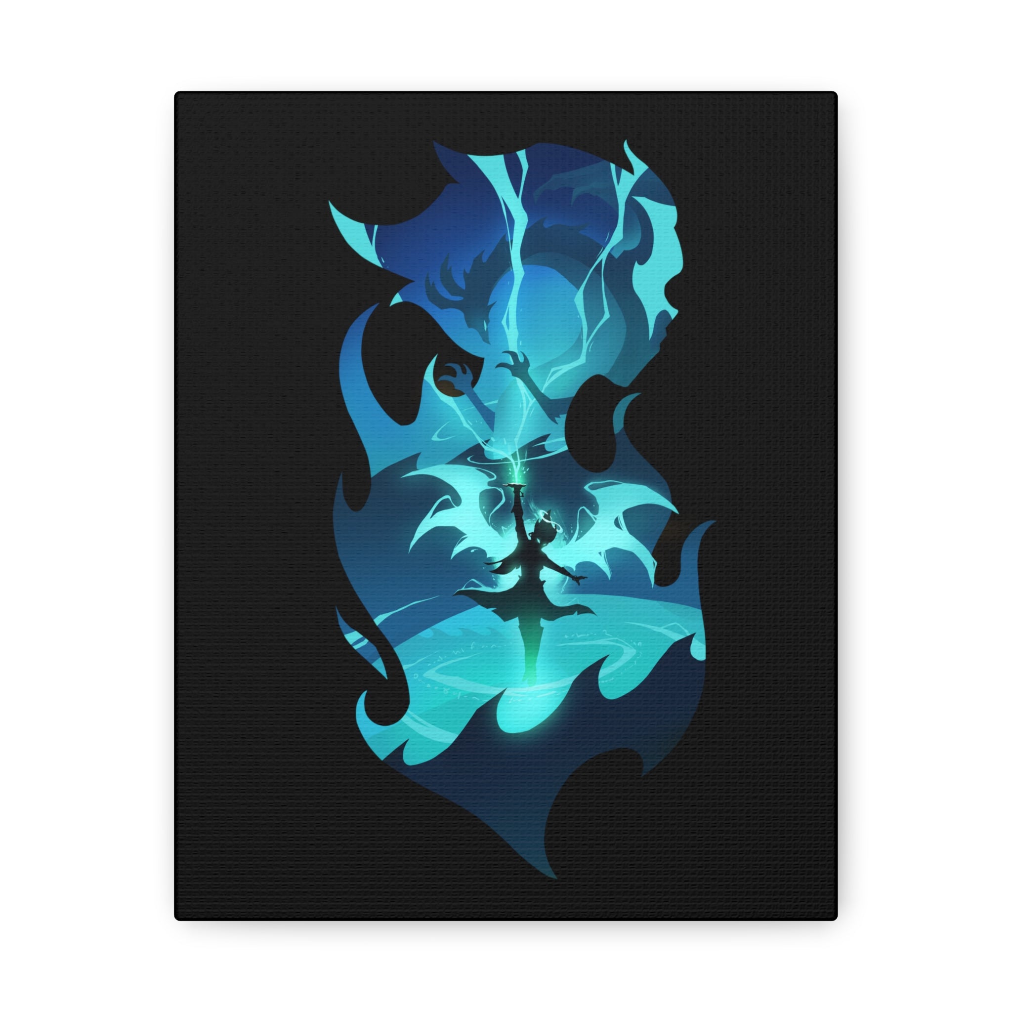 SORCERER CLASS SILHOUETTE CANVAS GALLERY WRAPS