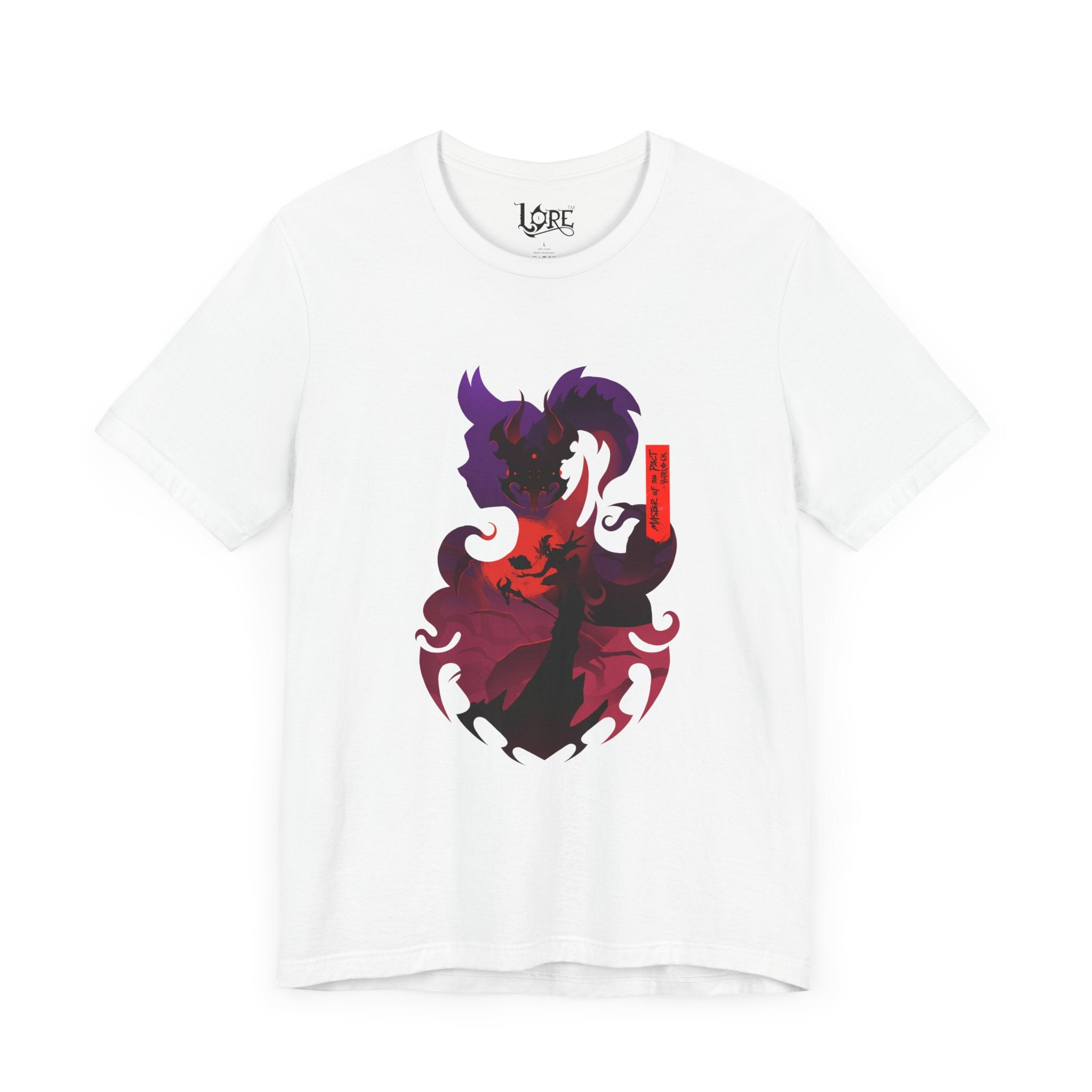 WARLOCK CLASS SILHOUETTE T-SHIRT - RED BANNER EDITION