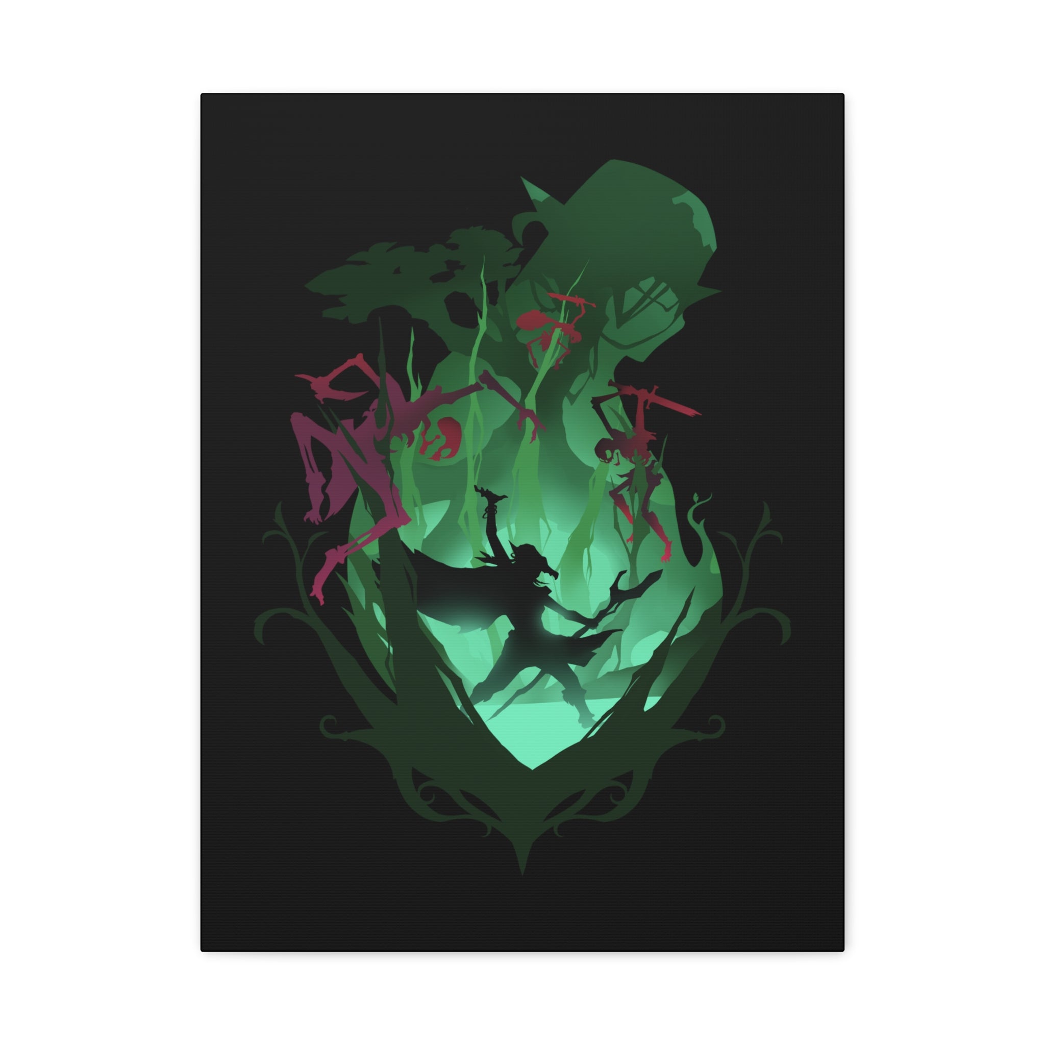 DRUID CLASS SILHOUETTE CANVAS GALLERY WRAPS