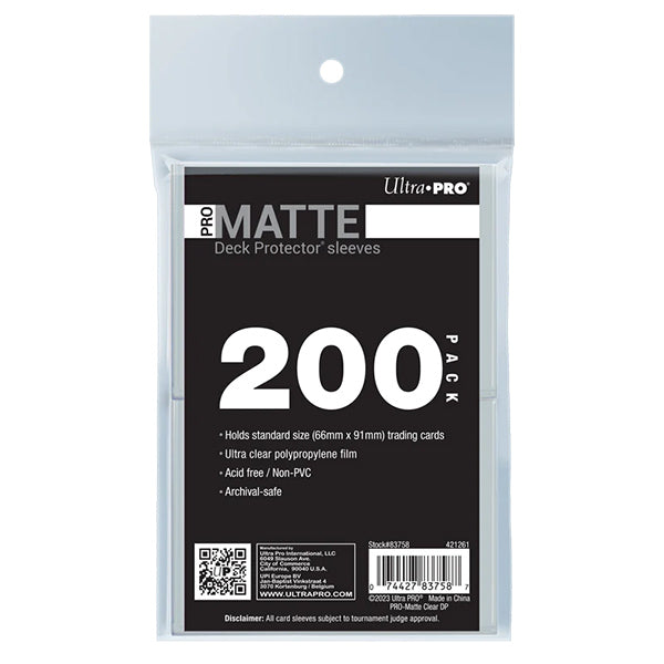 Deck Protectors: PRO-Matte - Solid Clear (200)