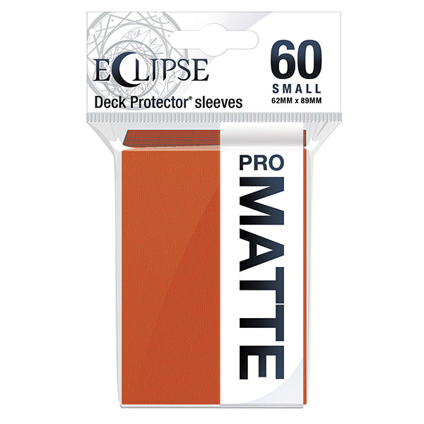 Deck Protectors Small: PRO-Matte Eclipse Pumpkin Orange (60)