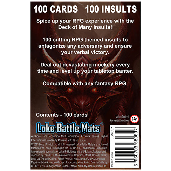 Deck of Many Insults