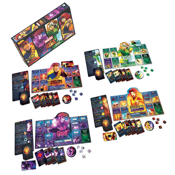 Board Games: Dice Throne: Marvel X-Men Box 2 (Cyclops, Jean Grey, Gambit, Rogue)