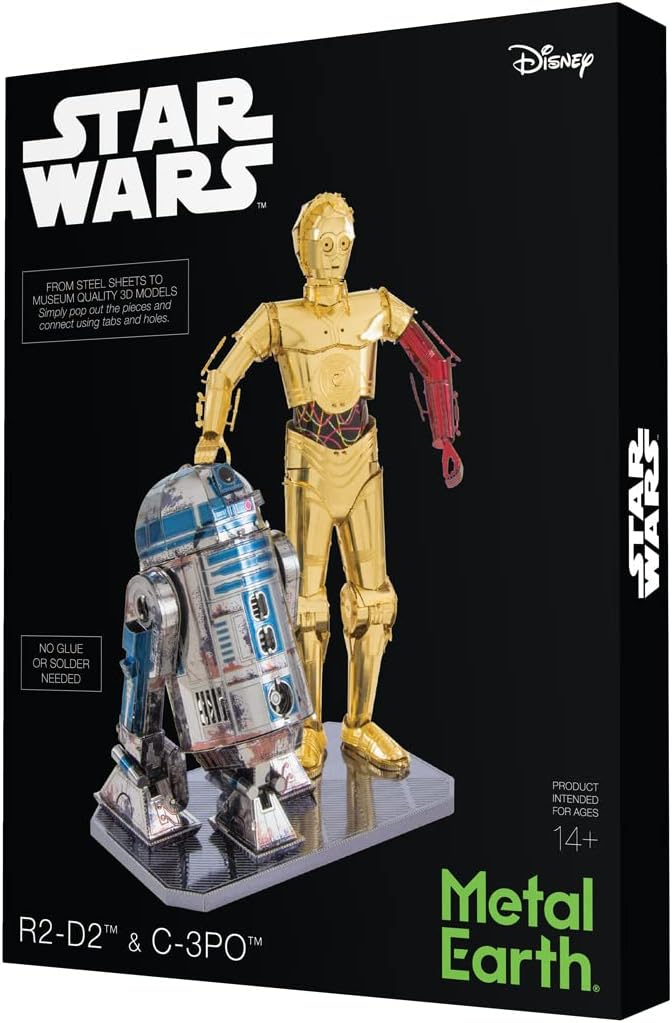 Fascinations: Metal Earth - Star Wars R2-D2 and C-3PO 3D Metal Model Kit Box Set