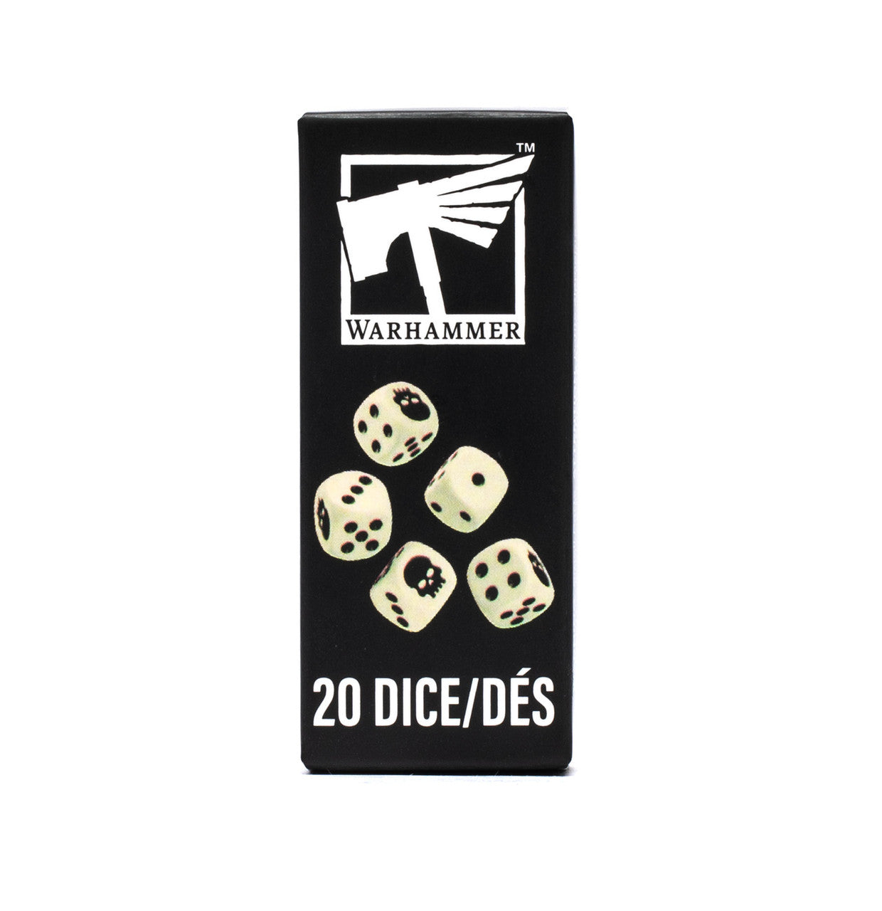 Dice and Gaming Accessories D6 Sets: White and Clear - Warhammer Dice Set