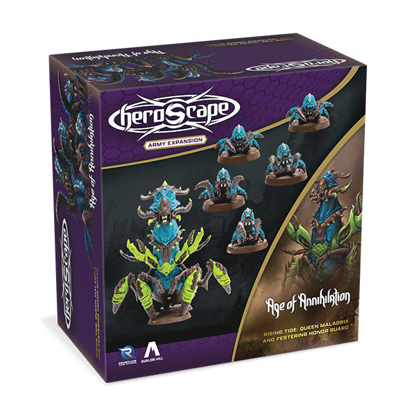 Heroscape: Army Expansion- Rising Tide: Queen Maladrix and Festering Honor Guard