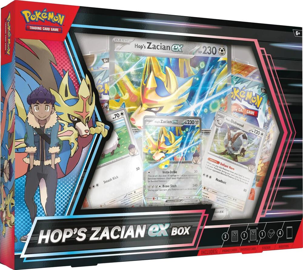 Pokemon: Hop's Zacian ex Box