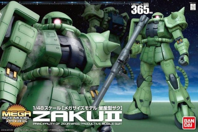MS-06F Zaku II, Bandai Hobby MEGA Size 1/48 (Gundam Model Kit)