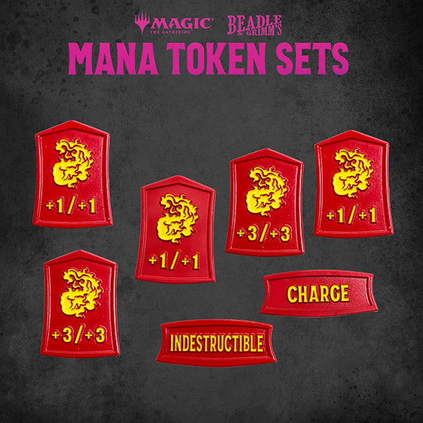 MTG: Token Set- Red Mana Metal Token Set