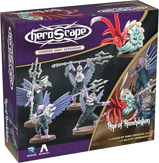 HEROSCAPE: EMBERS OF WAR: KRAKENLING AND GELRYIE VANGUARDS ARMY EXPANSION