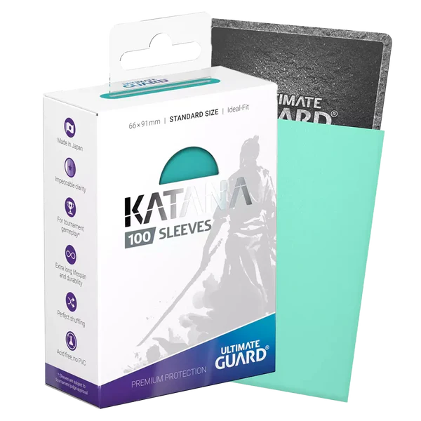 Card Sleeves: Ultimate Guard Katana Standard Size turqosie Sleeves (100 ct.)