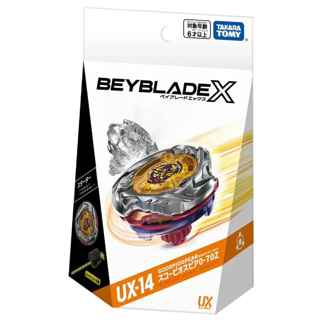 Takara Tomy Beyblade X UX-14 ScorpioSpear 0-70Z Starter