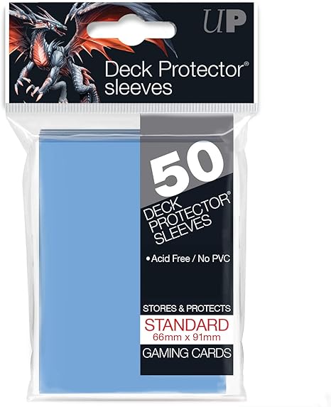 Deck Protectors: PRO-Gloss- Solid Blue Light (50)