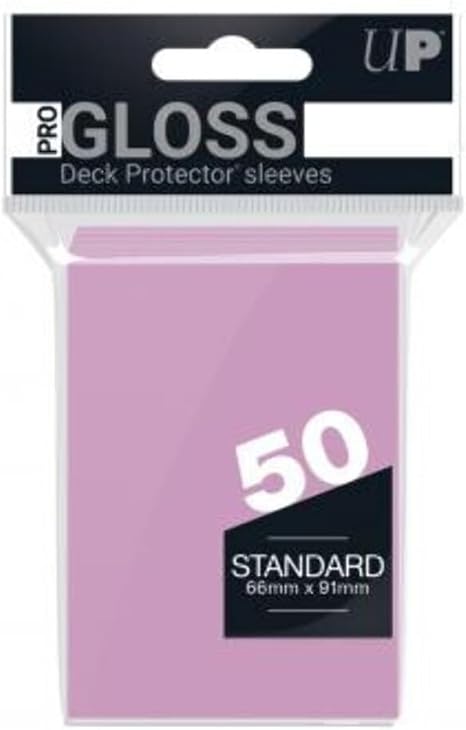 Deck Protectors: PRO-Gloss- Solid Pink (50)