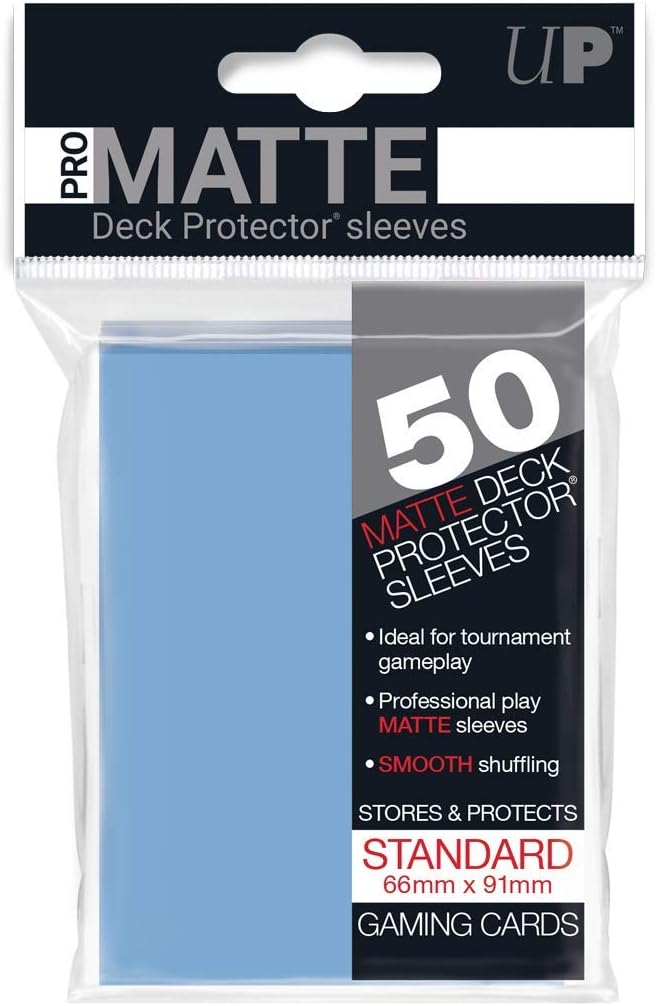 Deck Protectors: PRO-Matte- Solid Blue, Light (50)