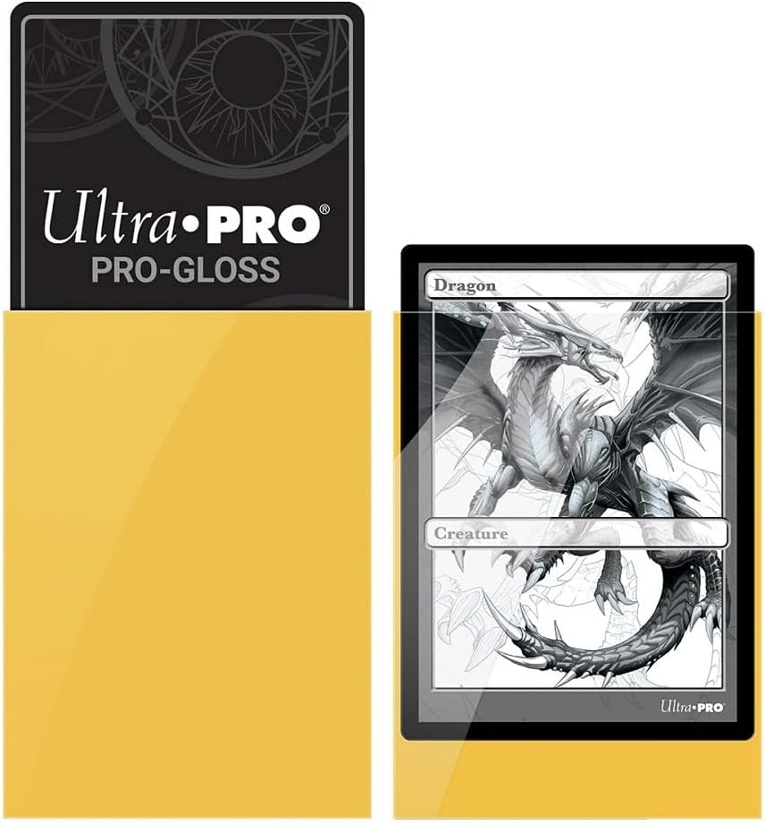Deck Protectors: PRO-Gloss- Solid Yellow (50)