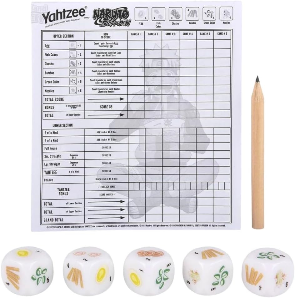 Yahtzee: Naruto Shippuden