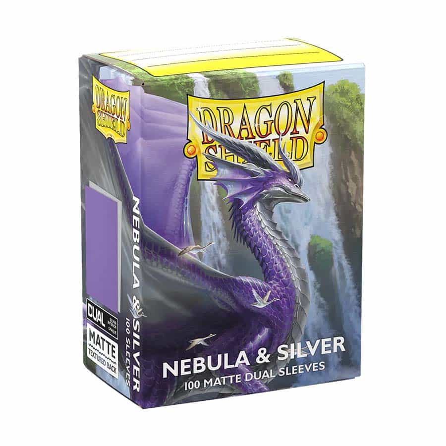 Dragon Shield Sleeves: Standard DUAL - Matte Nebula & Silver (100 ct.)