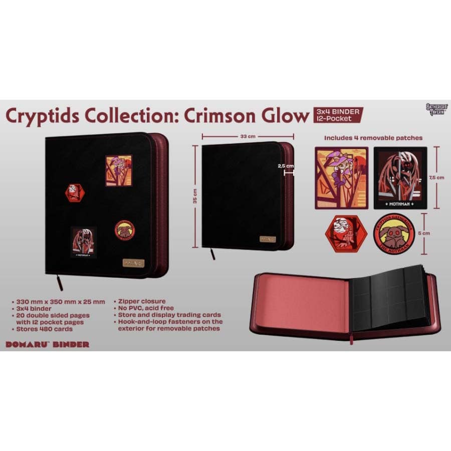 Binder: Cryptids Collection - Crimson Glow 12-Pocket Binder