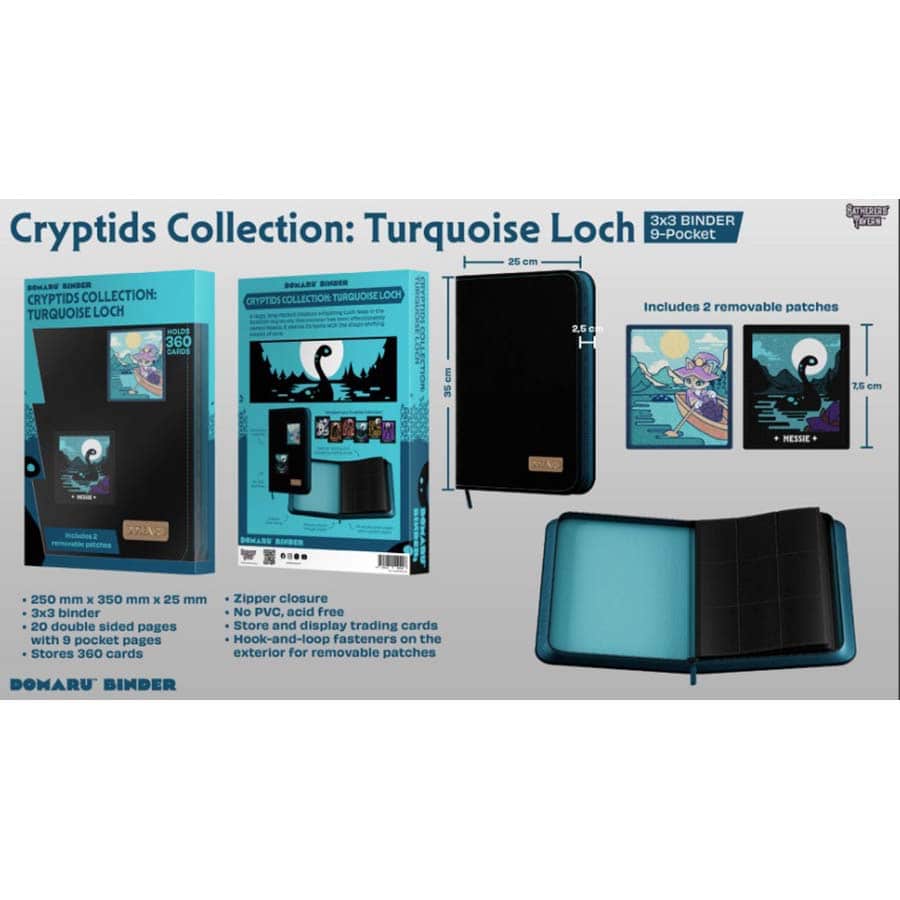Binder: Cryptids Collection - Turquoise Loch 9-Pocket Binder