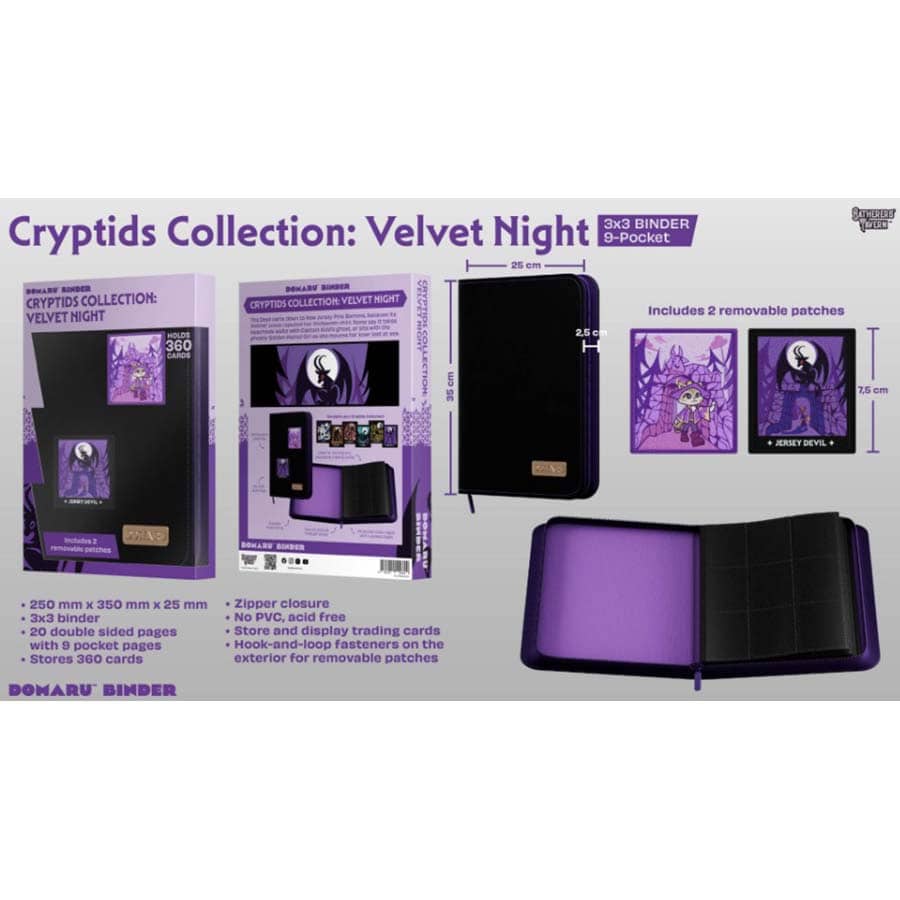 Binder: Cryptids Collection - Velvet Night 9-Pocket Binder