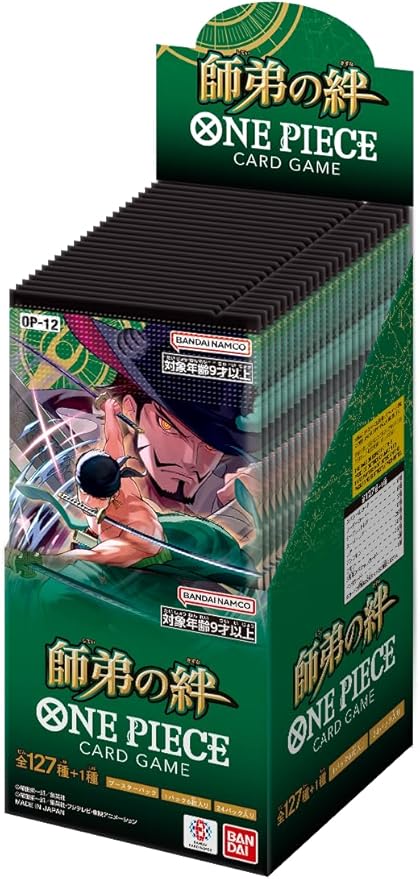 BANDAI ONE Piece Card Game Master and Student Bonds (OP-12) Booster Box (Japanese) - 24 Packs