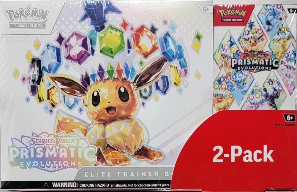 Costco Pokemon Prismatic Evolutions 2-Pack Trainer Box and Booster Bundle - Miscellaneous Cards & Products (MCAP)