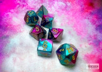 7-Die Set Gemini: Purple-Teal/Gold
