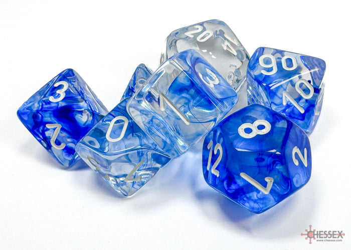 7-Die Set Nebula: Dark Blue/White