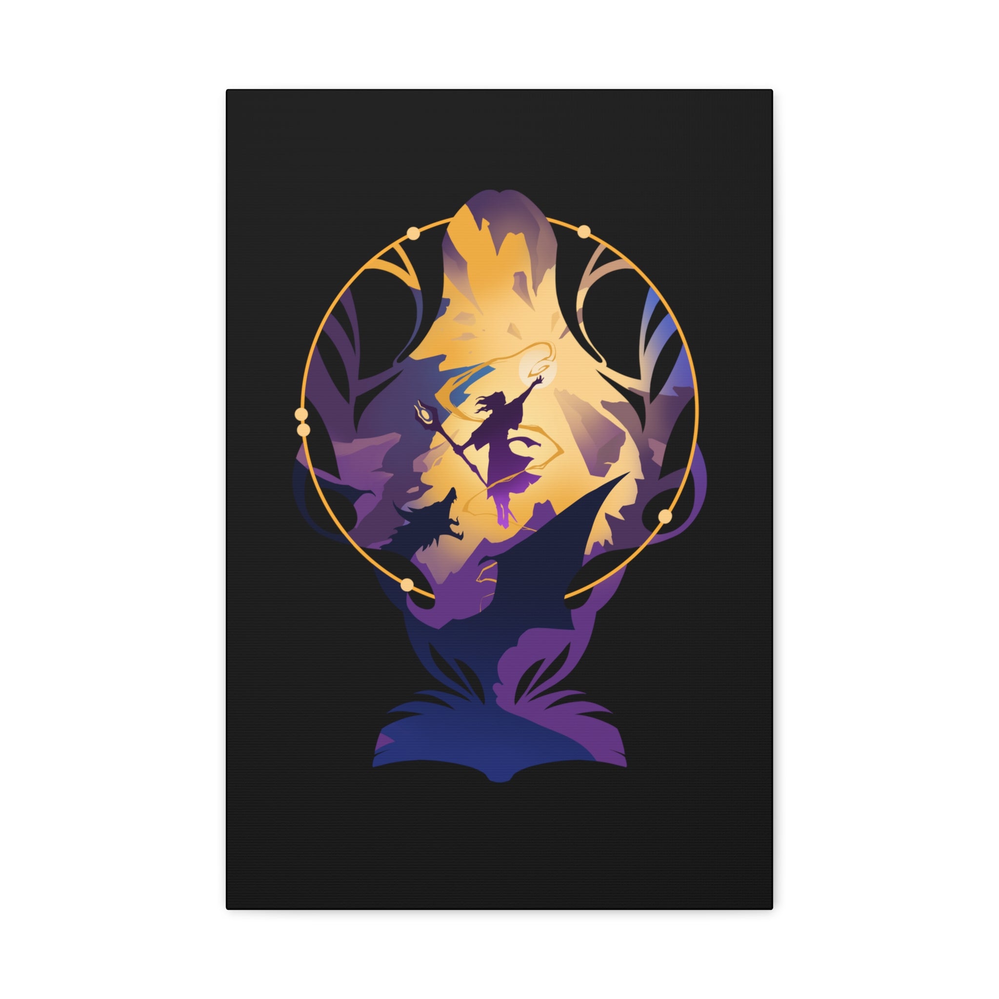 WIZARD CLASS SILHOUETTE CANVAS GALLERY WRAPS