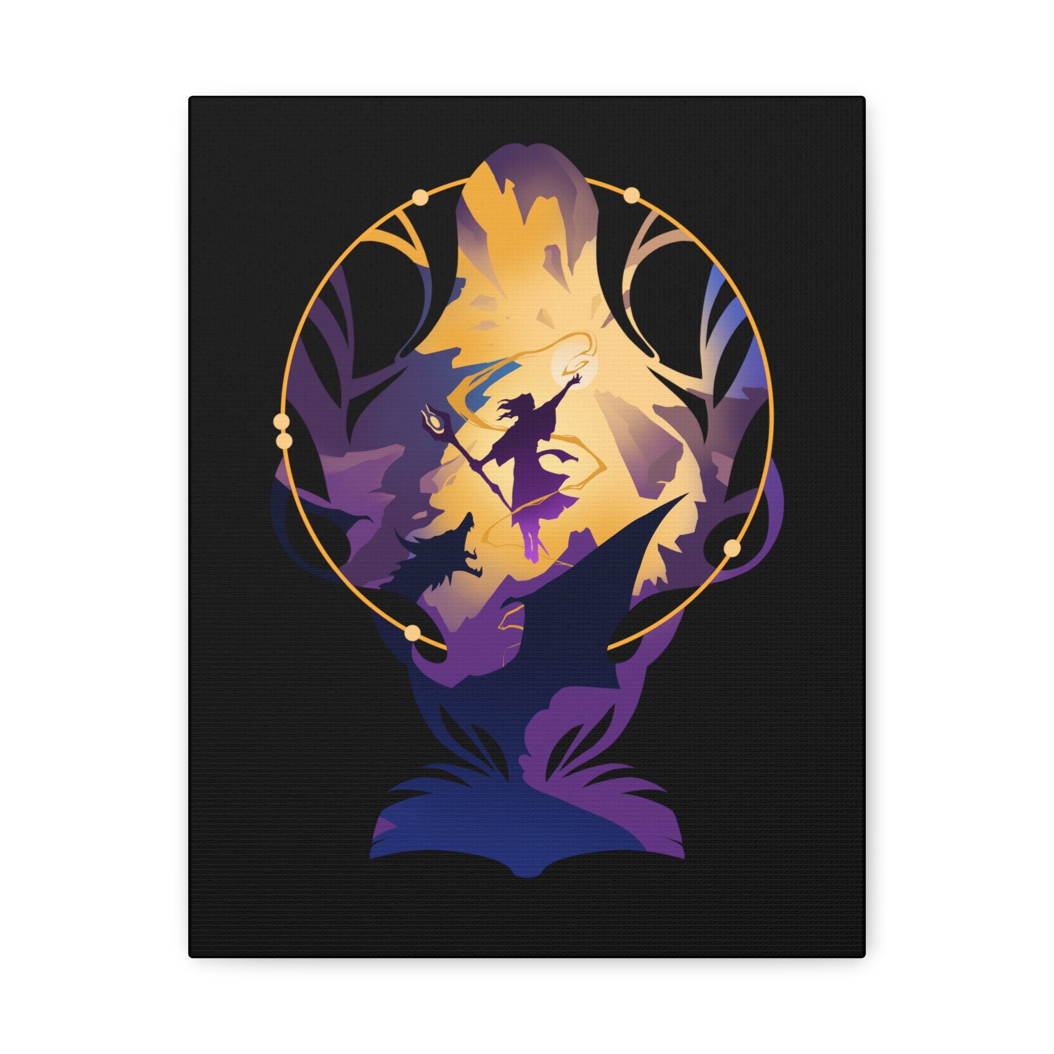 WIZARD CLASS SILHOUETTE CANVAS GALLERY WRAPS