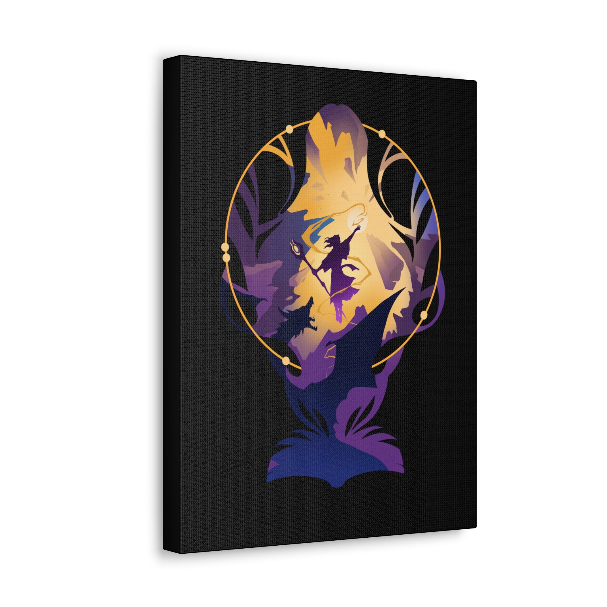 WIZARD CLASS SILHOUETTE CANVAS GALLERY WRAPS