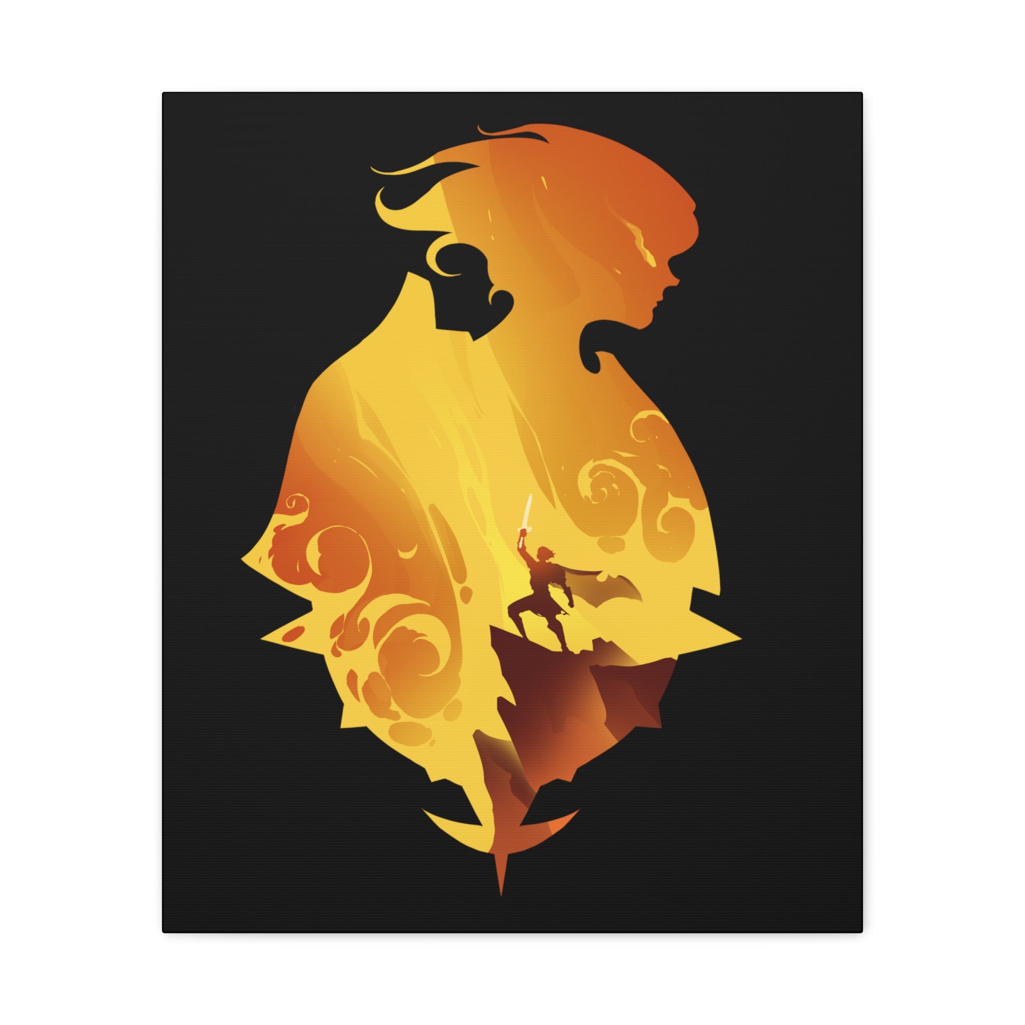 PALADIN CLASS SILHOUETTE CANVAS GALLERY WRAPS
