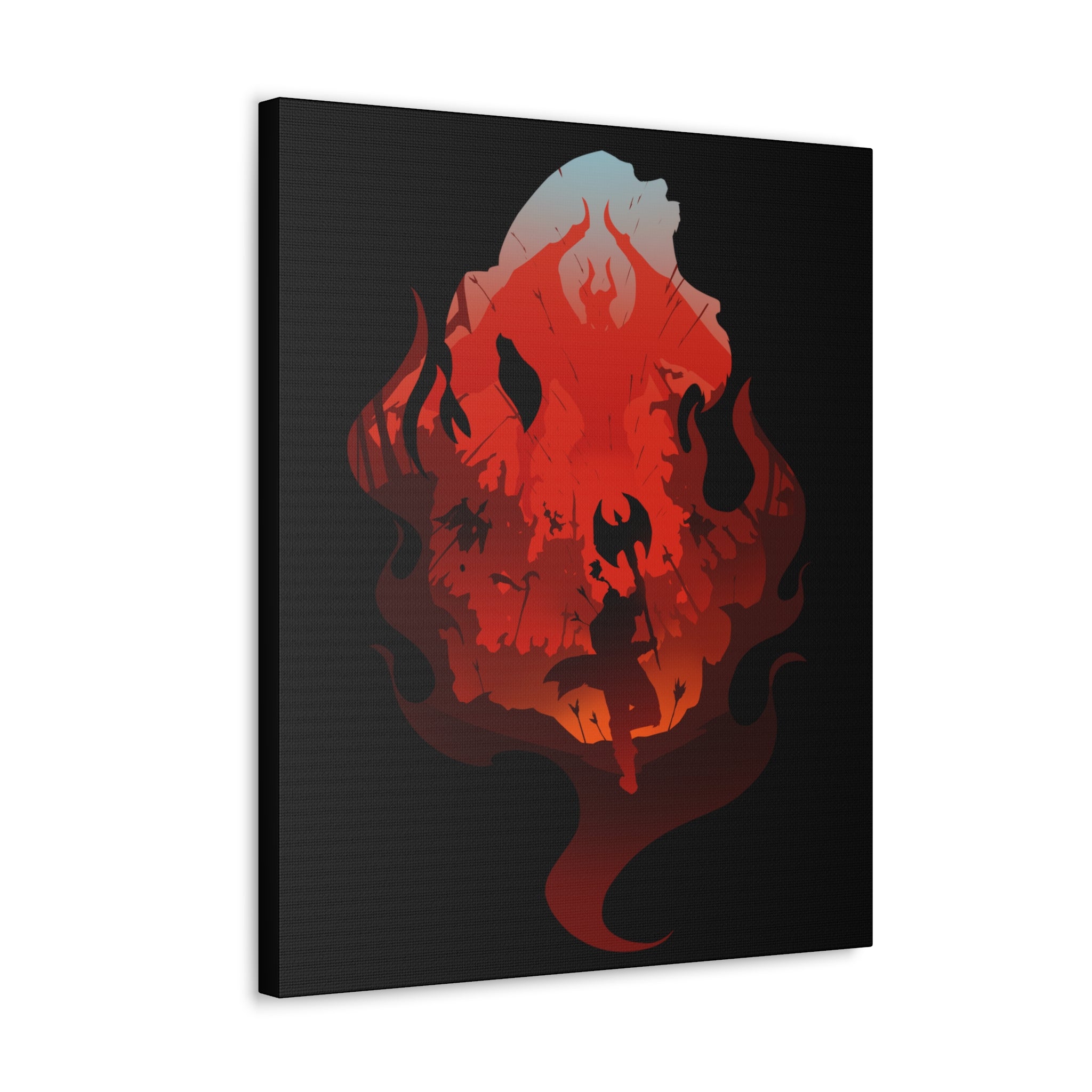 BARBARIAN CLASS SILHOUETTE CANVAS GALLERY WRAPS