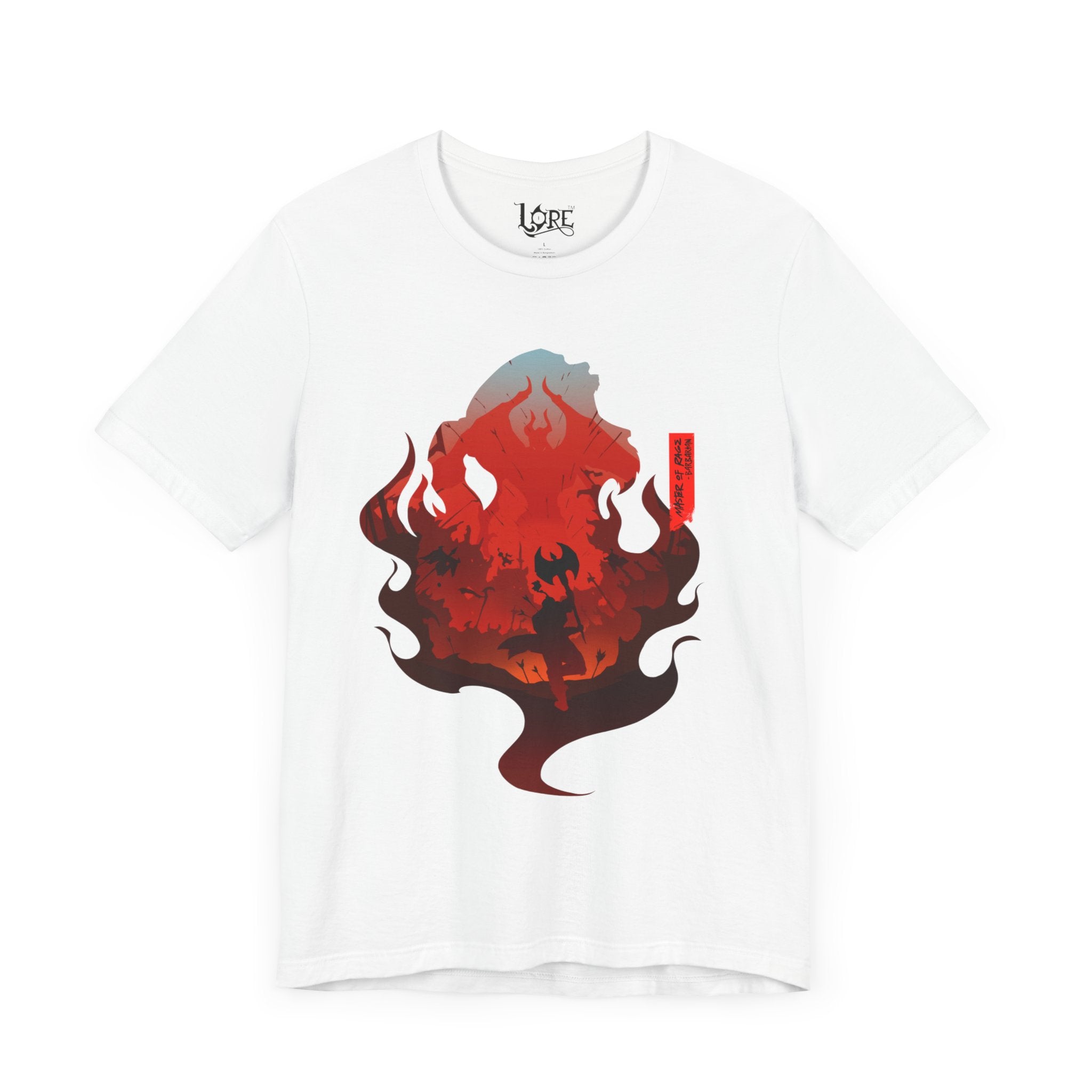 BARBARIAN CLASS SILHOUETTE T-SHIRT - RED BANNER EDITION