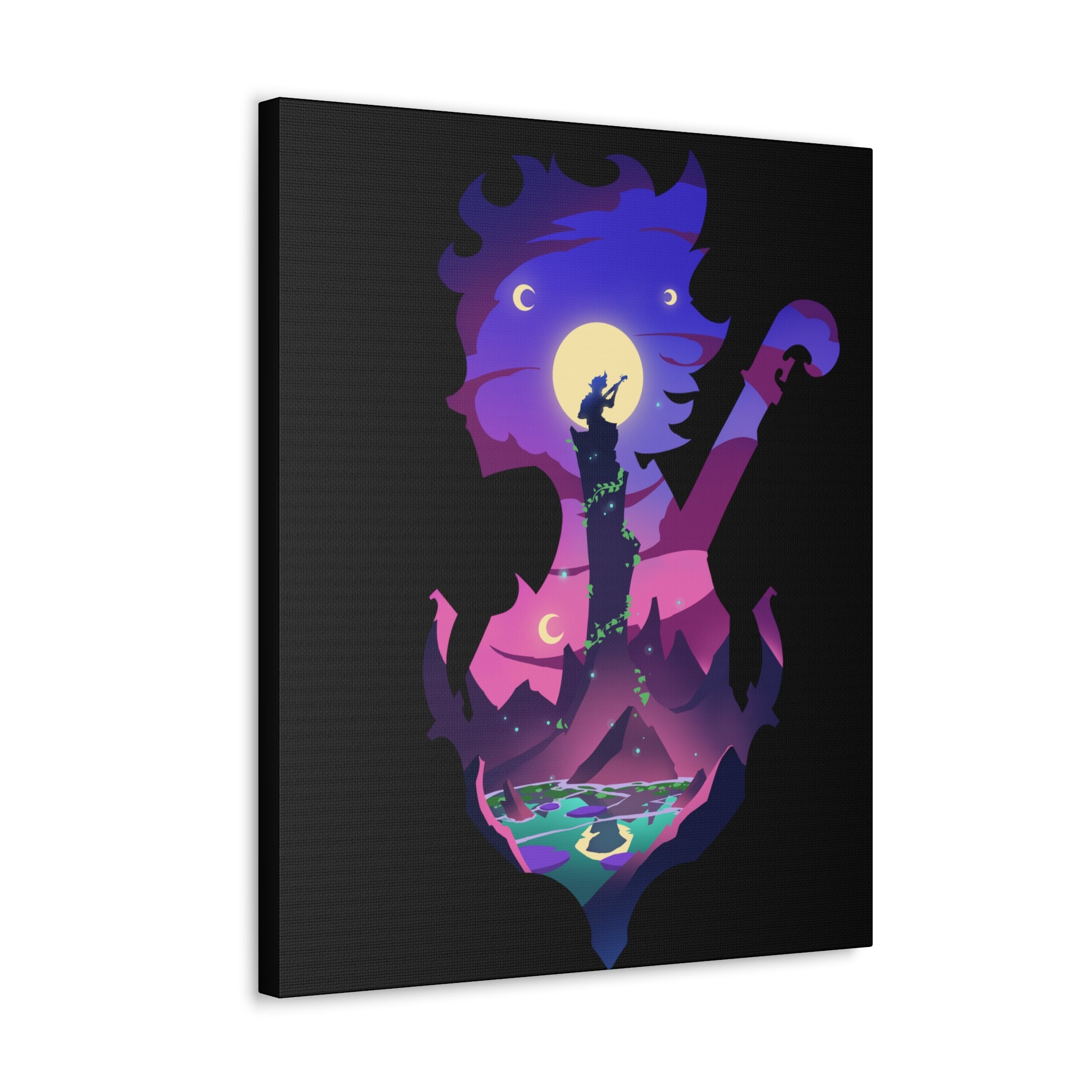 BARD CLASS SILHOUETTE CANVAS GALLERY WRAPS