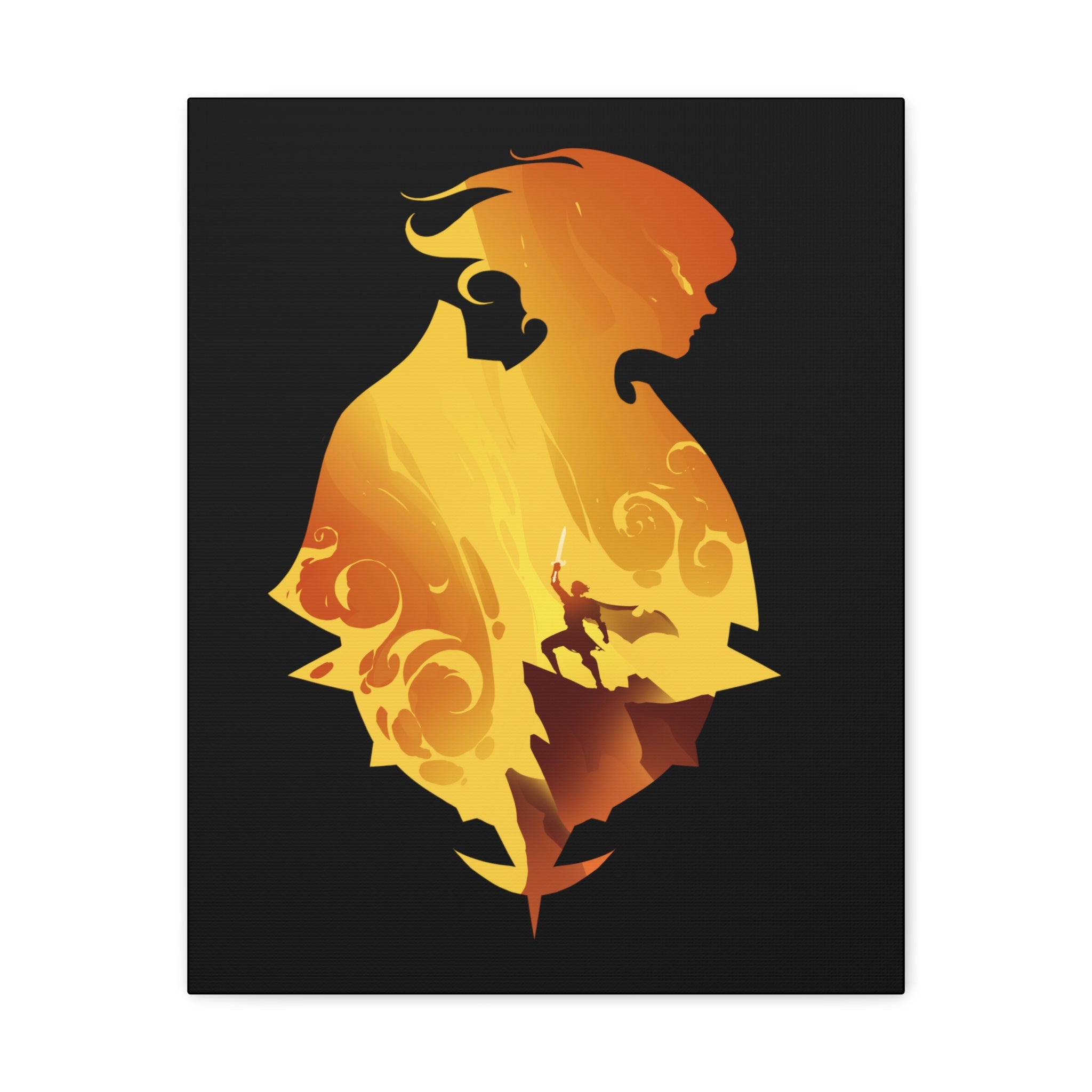 PALADIN CLASS SILHOUETTE CANVAS GALLERY WRAPS