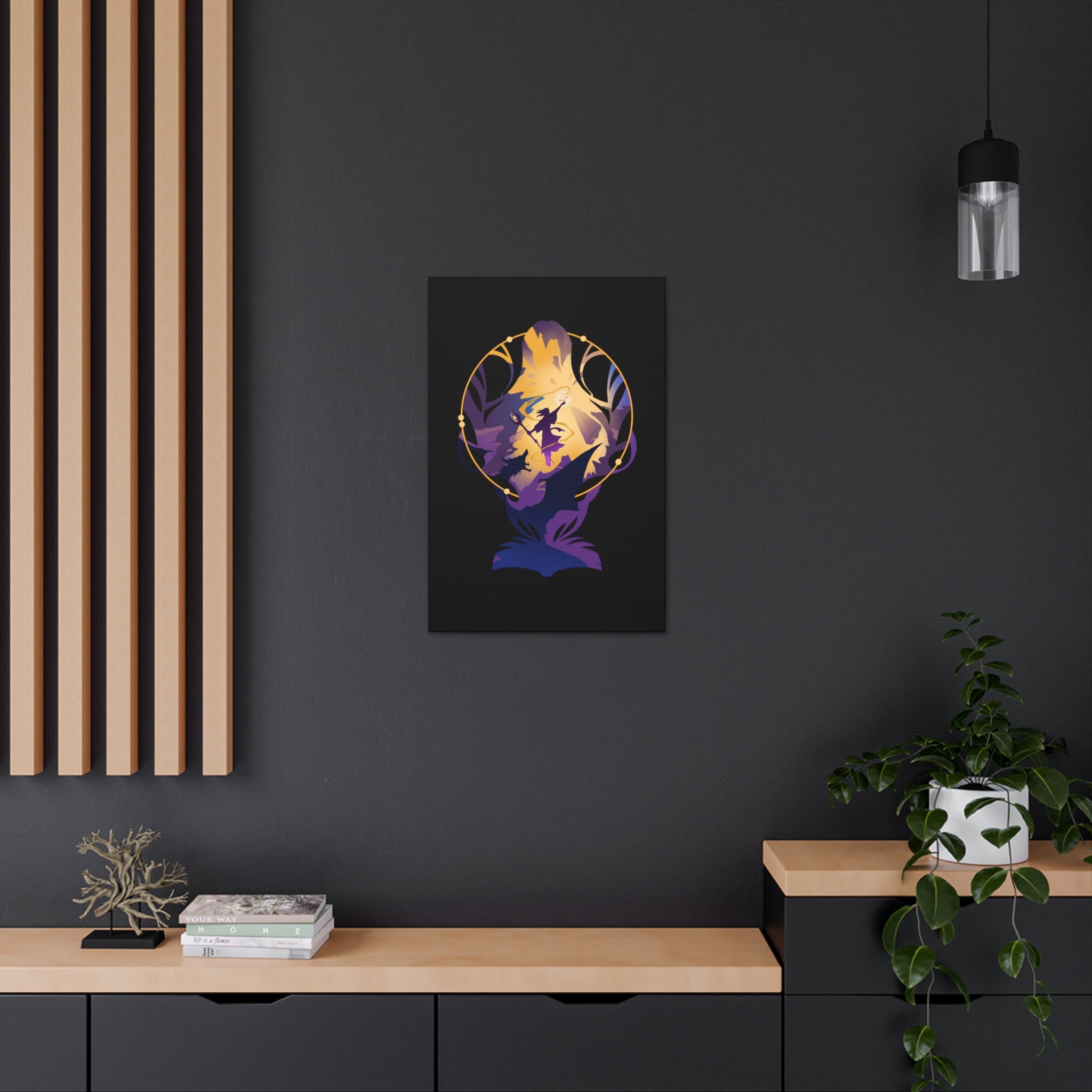 WIZARD CLASS SILHOUETTE CANVAS GALLERY WRAPS
