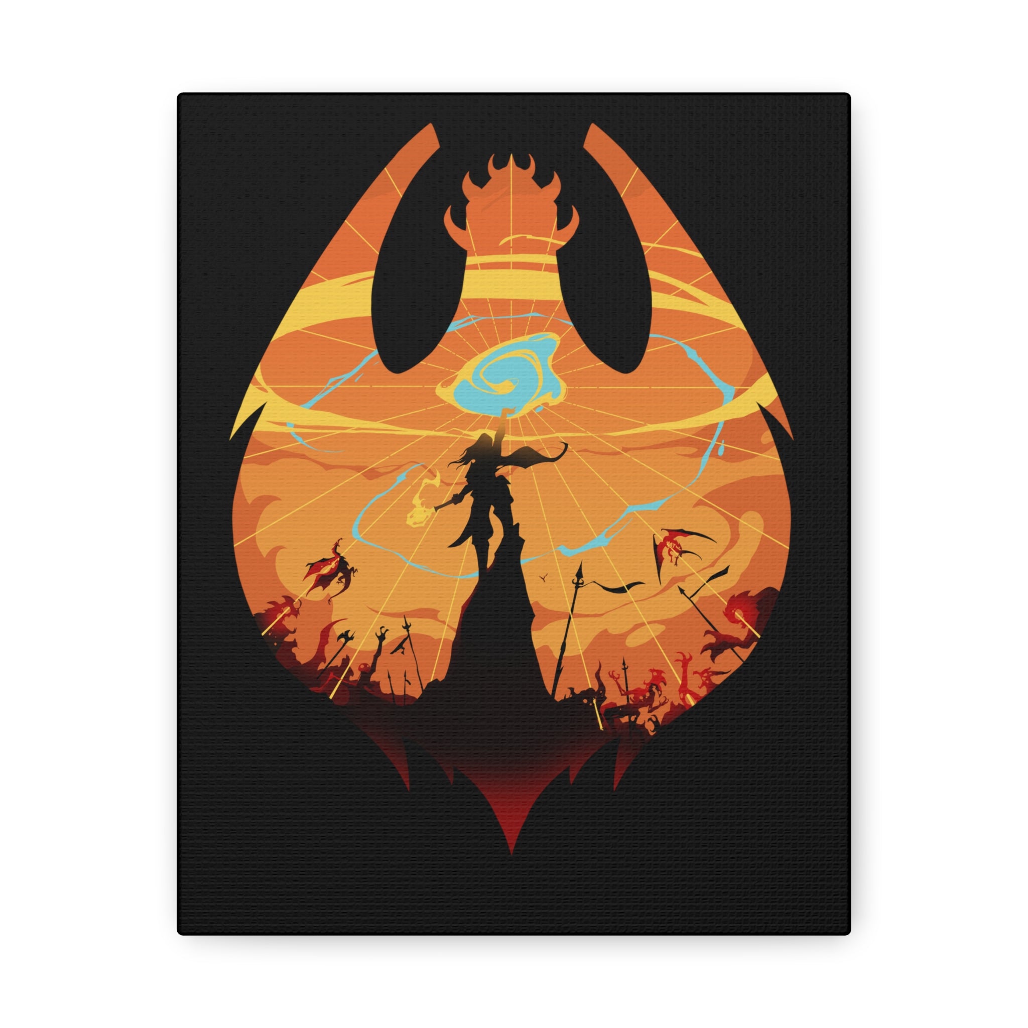 CLERIC CLASS SILHOUETTE CANVAS GALLERY WRAPS